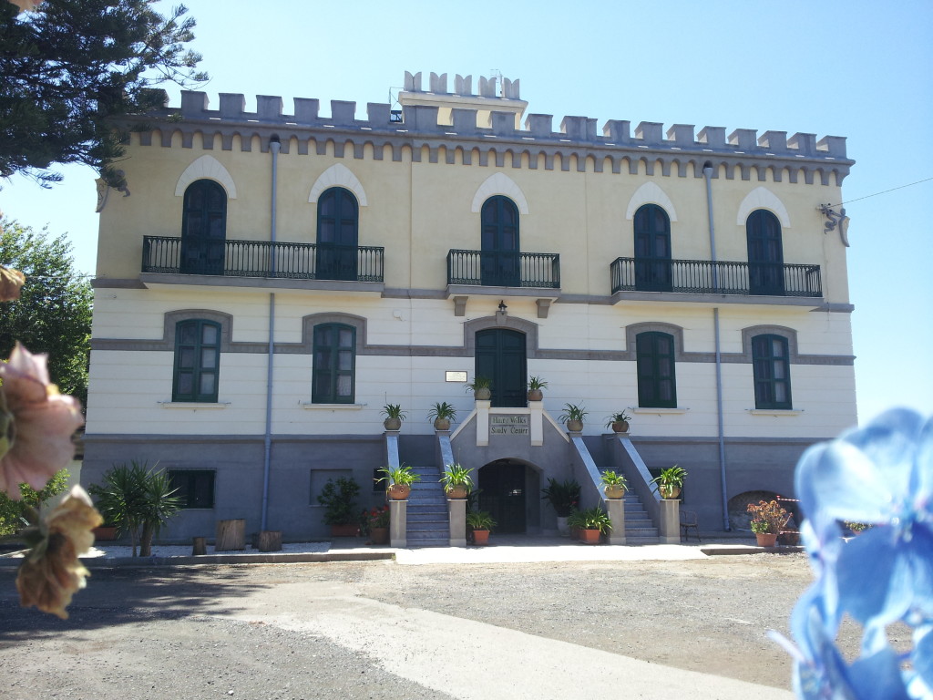 front face of restored Harry Wilks Study Center at Villa Vergiliana
