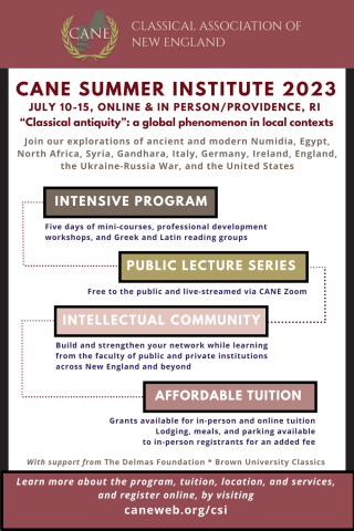 CANE SUMMER INSTITUTE FLIER