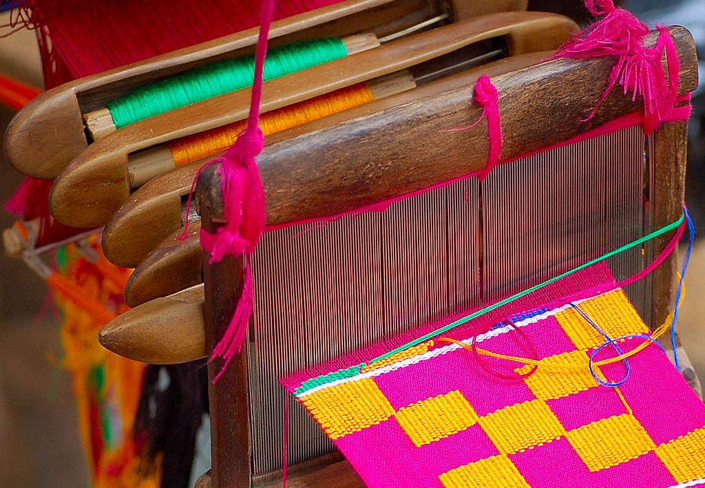 Kente cloth loom